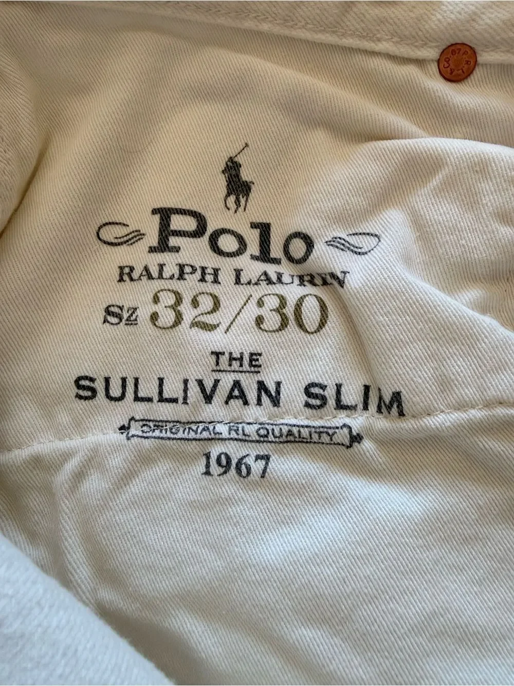 Polo by Ralph Lauren Slim Straight White Men's Jeans